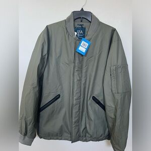 UNDER ARMOUR SPORTSWEAR MEN BOMBER JACKETS STYLE 1296336-903 OLIVE XL NWT $289